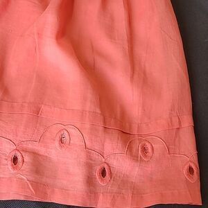 1717  Women Strapless  Peach Dress